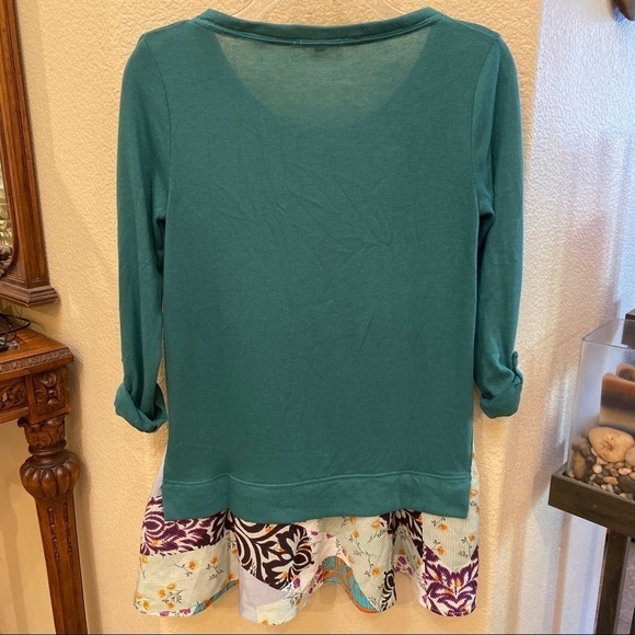 LITTLE YELLOW BUTTON Sage Green Floral Ruffle Hem - Picture 6 of 7